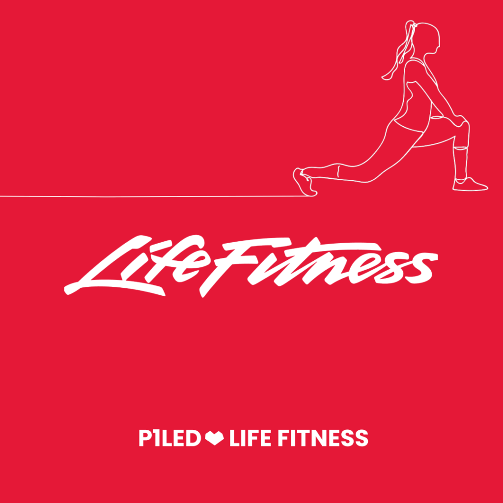 Thumb com logo da parceria entre Life Fitness e P1LED