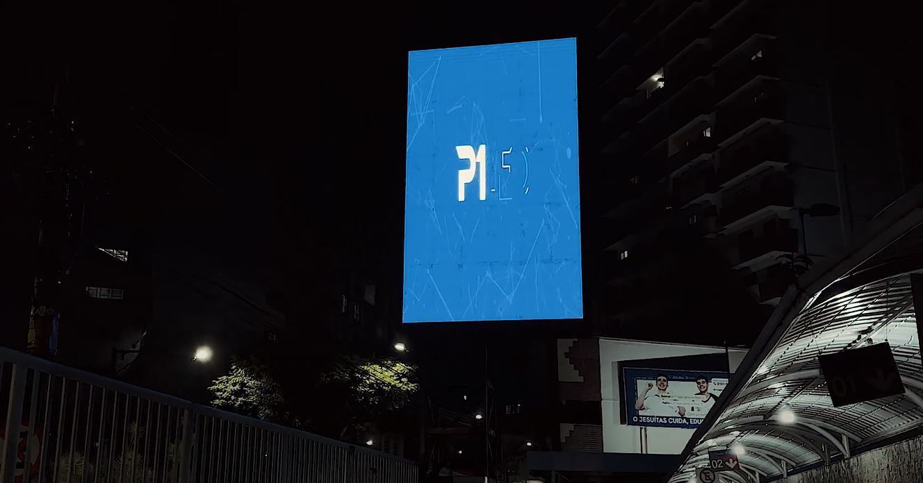 Painel de LED Outdoor no Colégio Jesuítas p1 led3