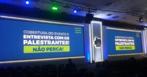 Painel de LED P3 no Banco DM Card card