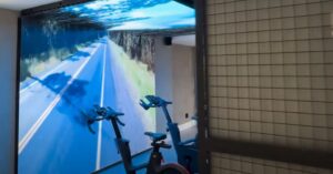 Painel de LED Indoor na Life Fitness life5