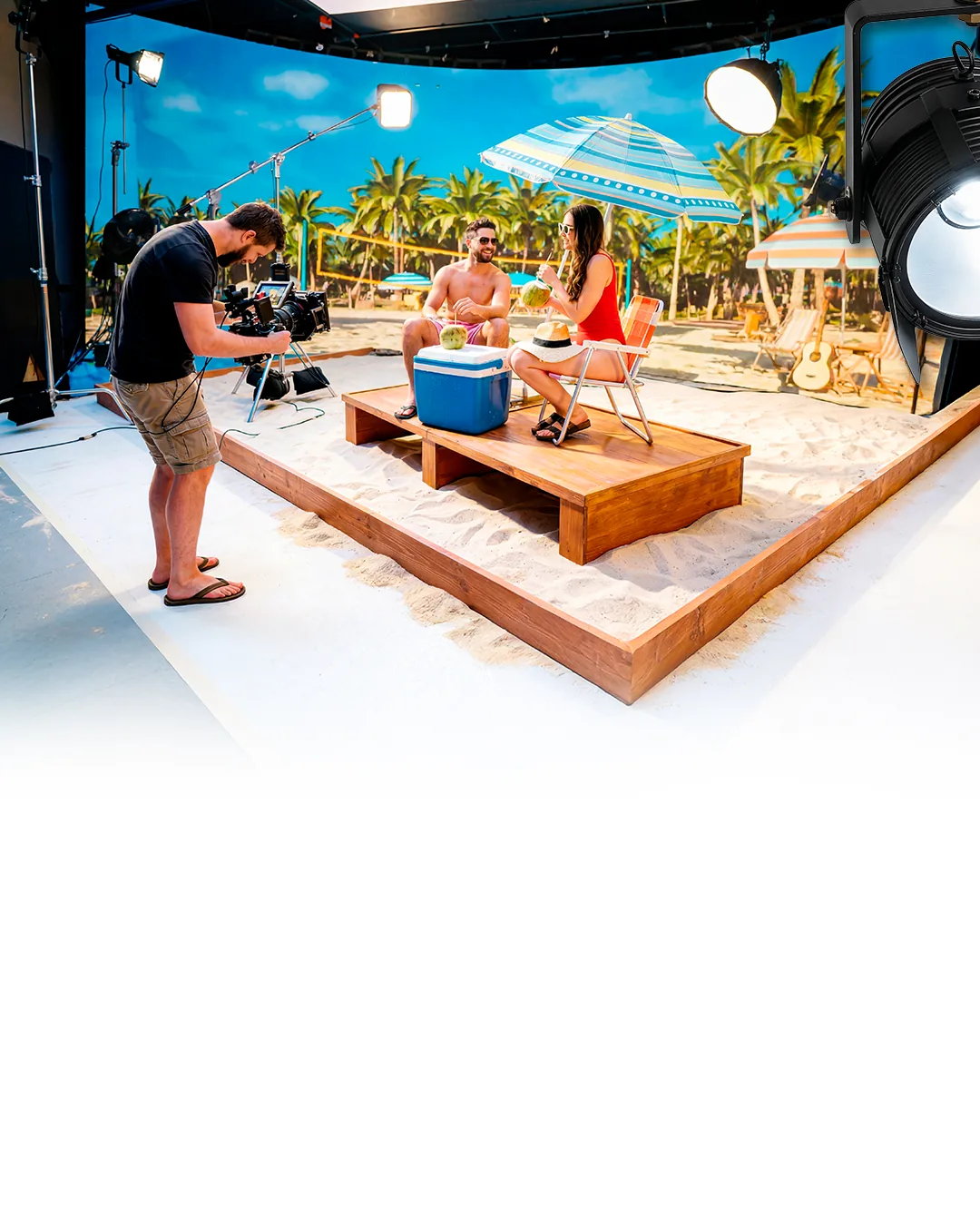 Painel de LED indoor no estande da Vivara na SP-Arte
